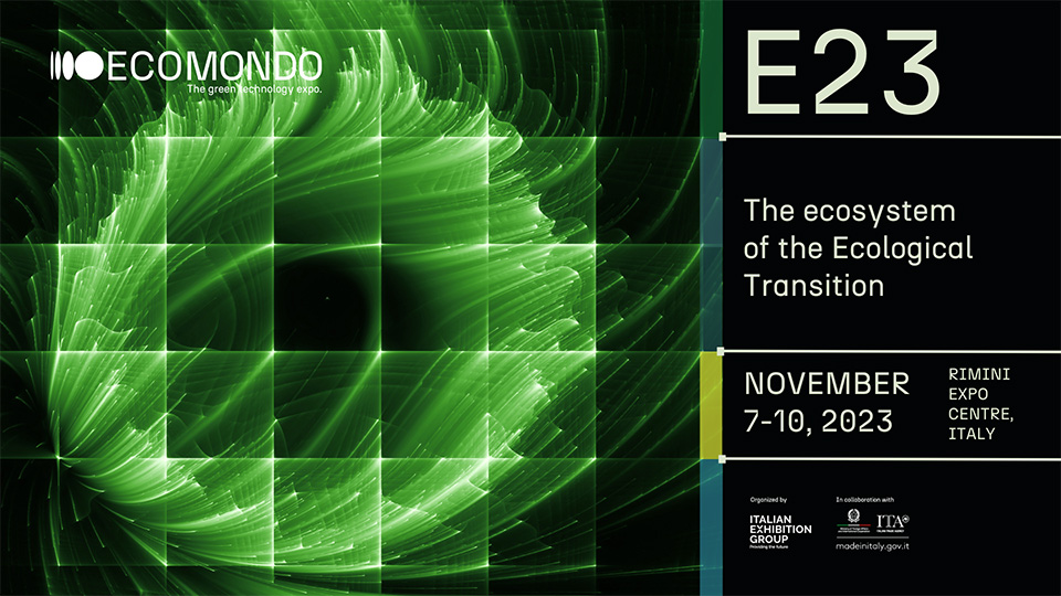 Ecomondo 7-10 novembre 2023, padiglione D5 – Stand 504